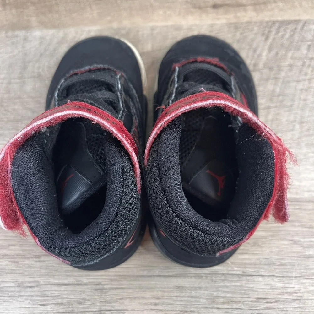 Jordan‎ Nike Air Shoes Toddler 6C Red Black Bred Flight the Power Sneakers